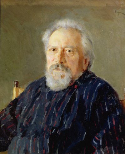 Porträt von Nikolay Leskov von Valentin Aleksandrovich Serov